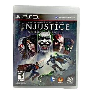 Injustice: Gods Among Us Sony PlayStation 3 Complete with Manual Tested